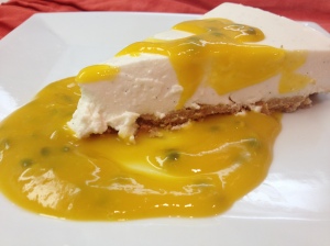 Yogurt Chiffon Cake with Passionfruit